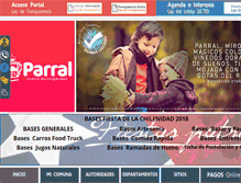 Tablet Screenshot of parral.cl
