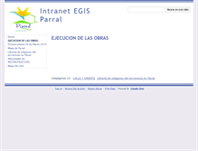 Tablet Screenshot of egis.parral.cl